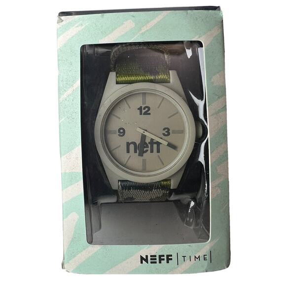 NEW NEFF WRISTWATCH WATCH DIGI DAILY WOVEN NF0209 CAMO UNISEX - Picture 2 of 5
